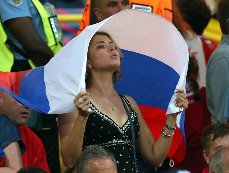 Российская болельщица Российская болельщица