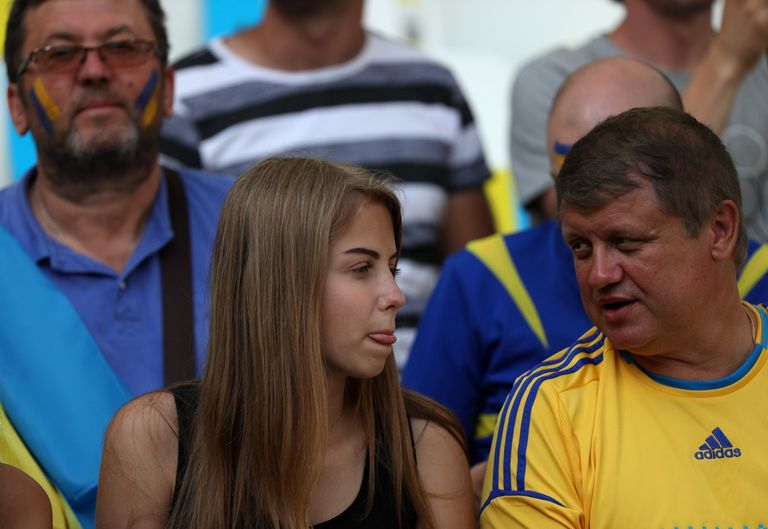 Украинские болельщики Украинские болельщики