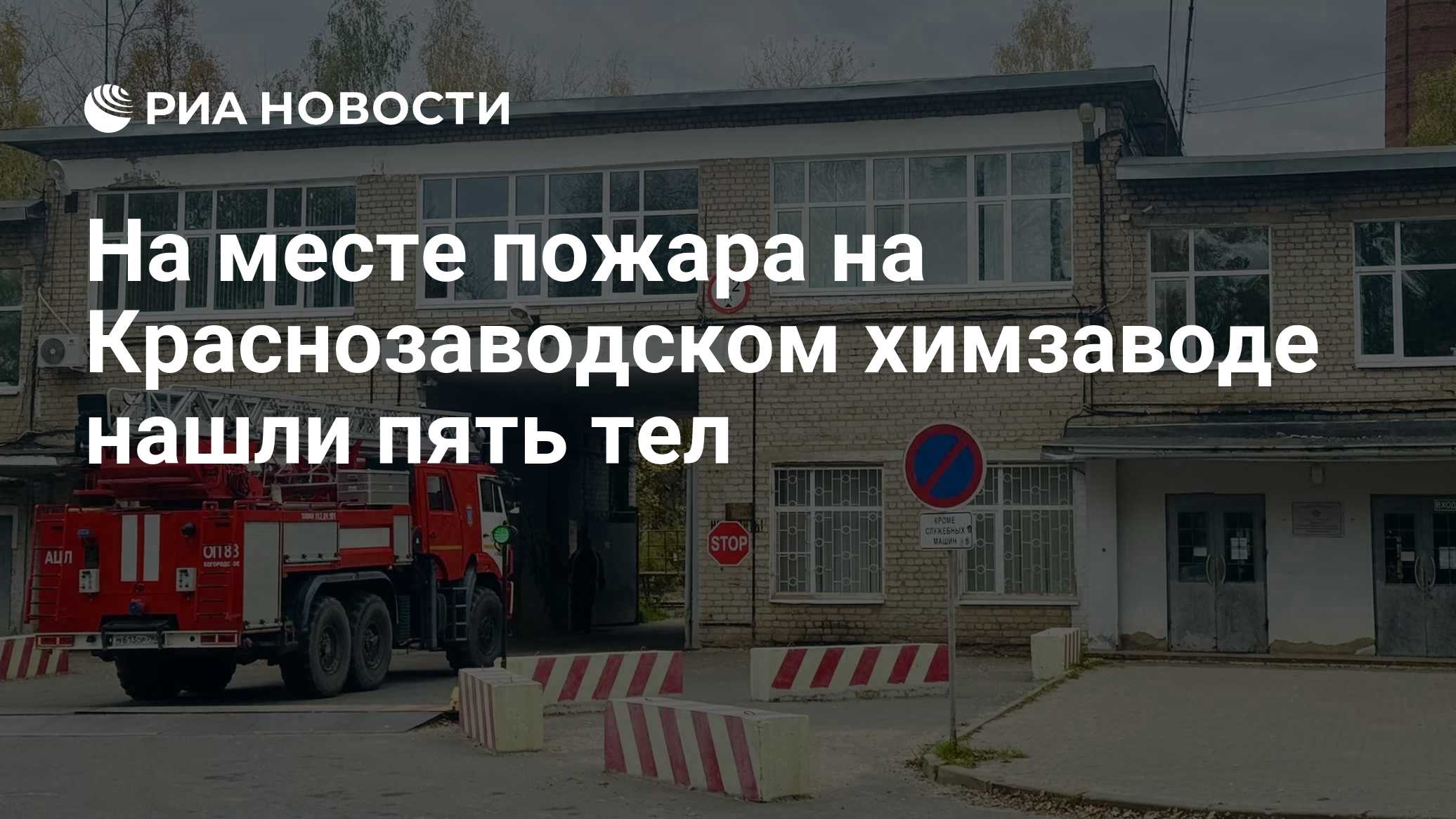 На месте пожара на Краснозаводском химзаводе нашли пять тел