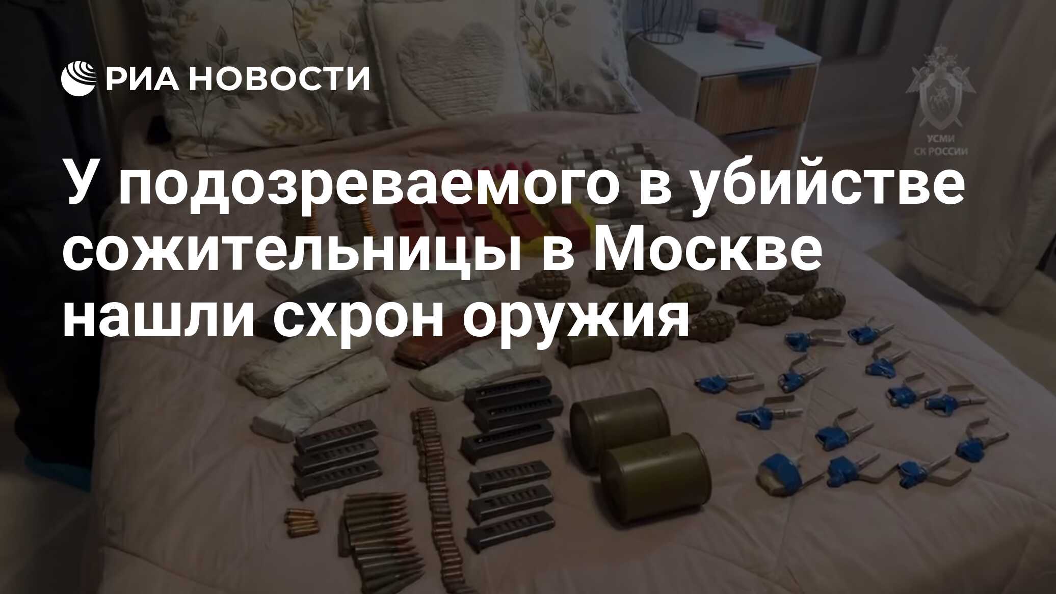 У подозреваемого в убийстве сожительницы в Москве нашли схрон с оружием