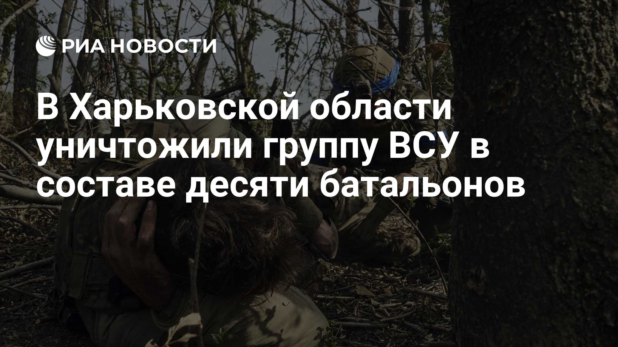 В Харьковской области уничтожили группу ВСУ в составе десяти батальонов