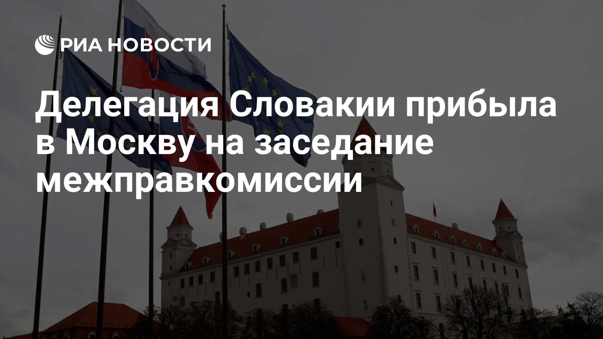 Делегация Словакии прибыла в Москву на заседание межправкомиссии