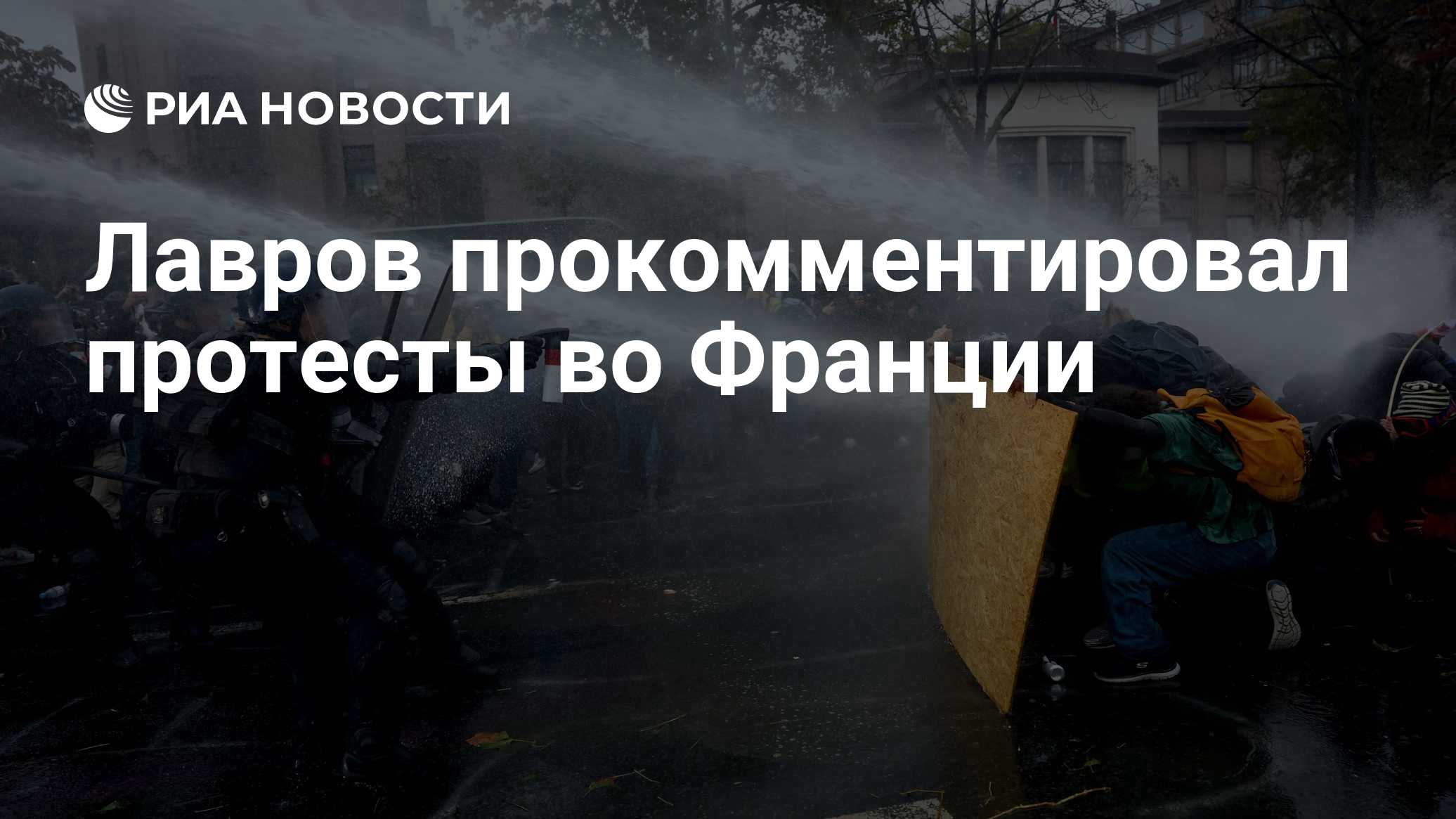 Лавров прокомментировал протесты во Франции