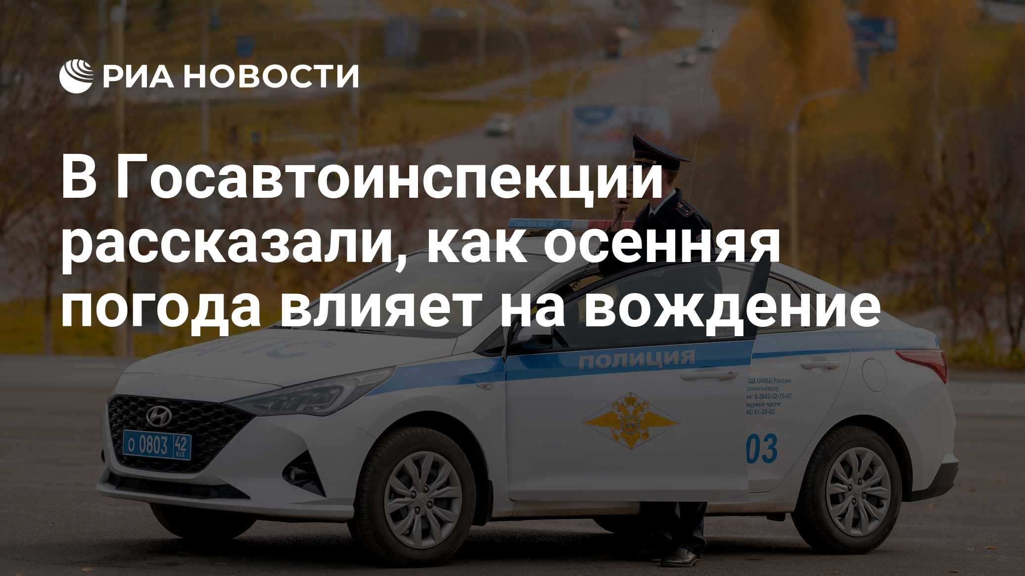 В Госавтоинспекции рассказали, как осенняя погода влияет на вождение